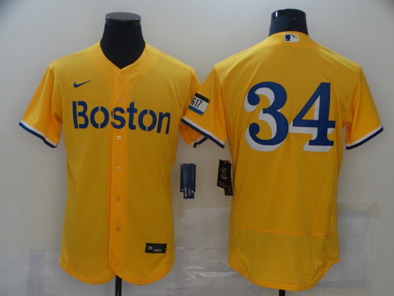 Red Sox 34 Gold Nike 2021 City Connect Replica Player Flexbase Jersey,We sell and wholesale Red Sox 34 Gold Nike 2021 City Connect Replica Player Flexbase Jersey on line form chian!